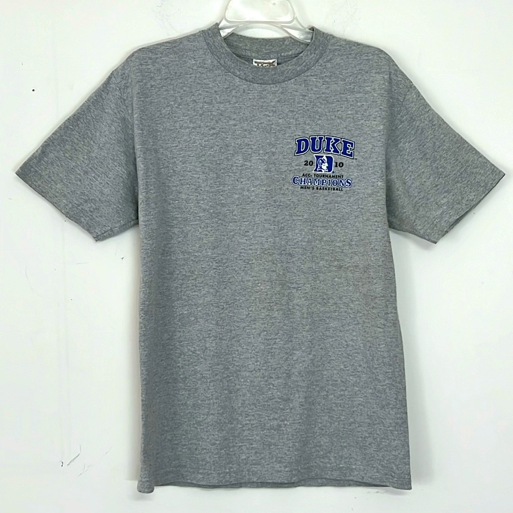 🌞 TCX Apparel Duke Gray T-Shirt Blue Logo Men’s 2010 Basketball Championship M